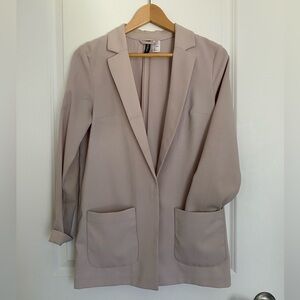 H&M | Blush Creped Blazer